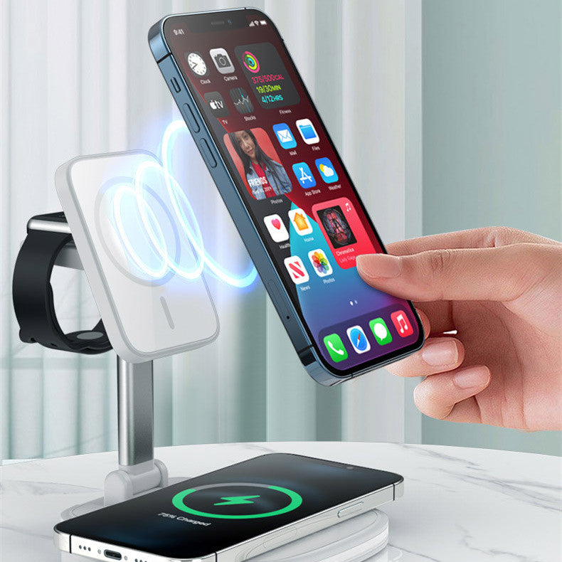 3-in-1 Kabelloses Ladegerät, faltbar, magnetisch – Bild 2 | LuxeStyle