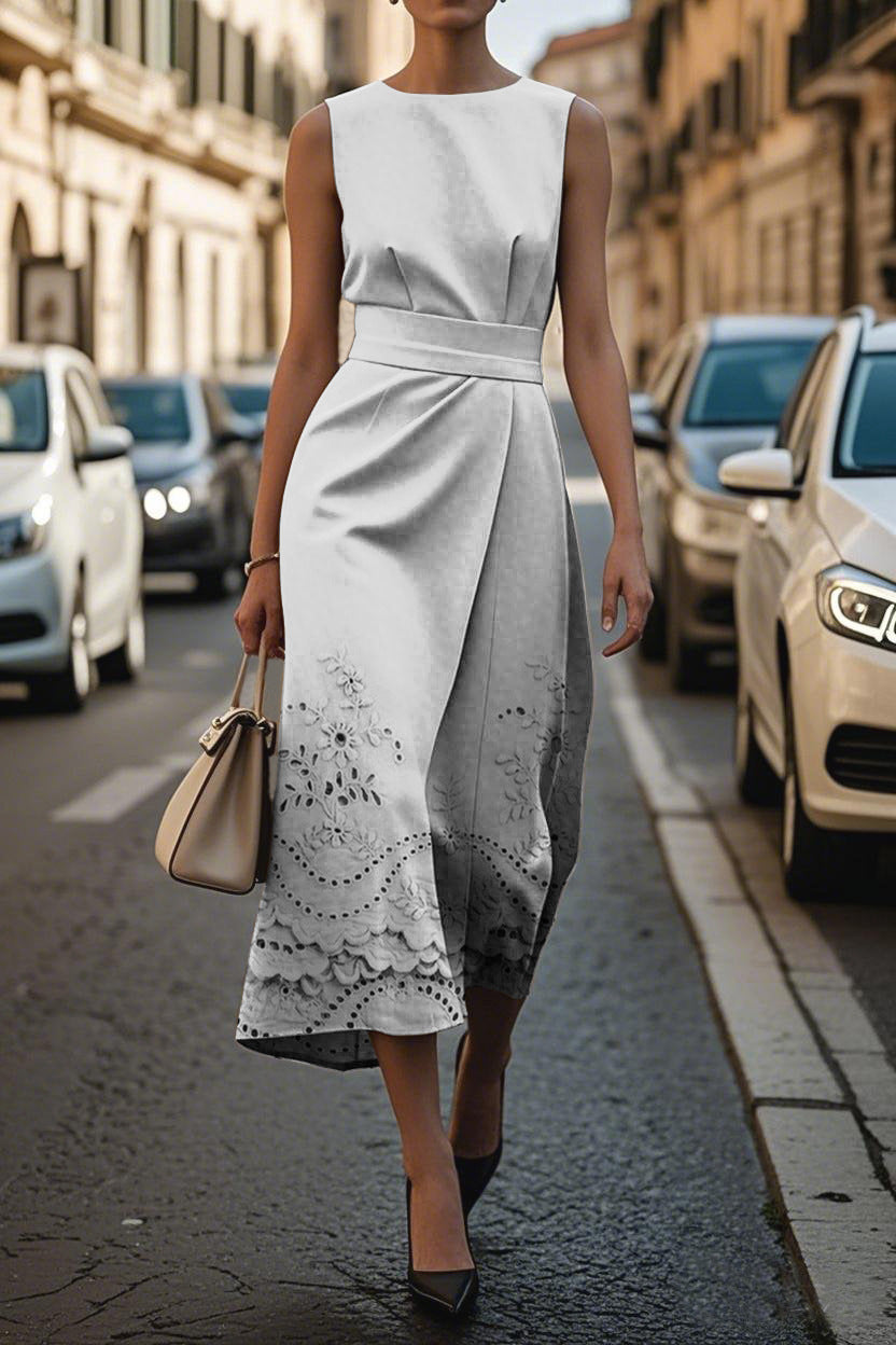 Ärmelloses Midikleid für Sommer & Büro | LuxeStyle