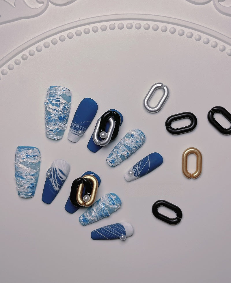 Plaster Hole Denim Kunstnägel – Bild 3 | LuxeStyle