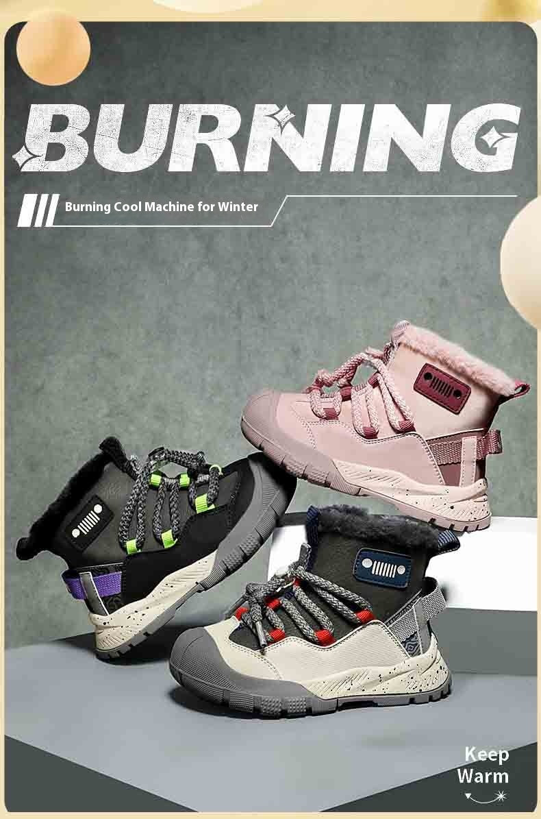 Wasserdichte Kinder-Sneaker mit Fleecefutter