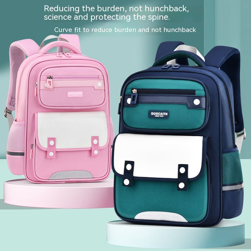 Schulrucksack Royalblau-Grün