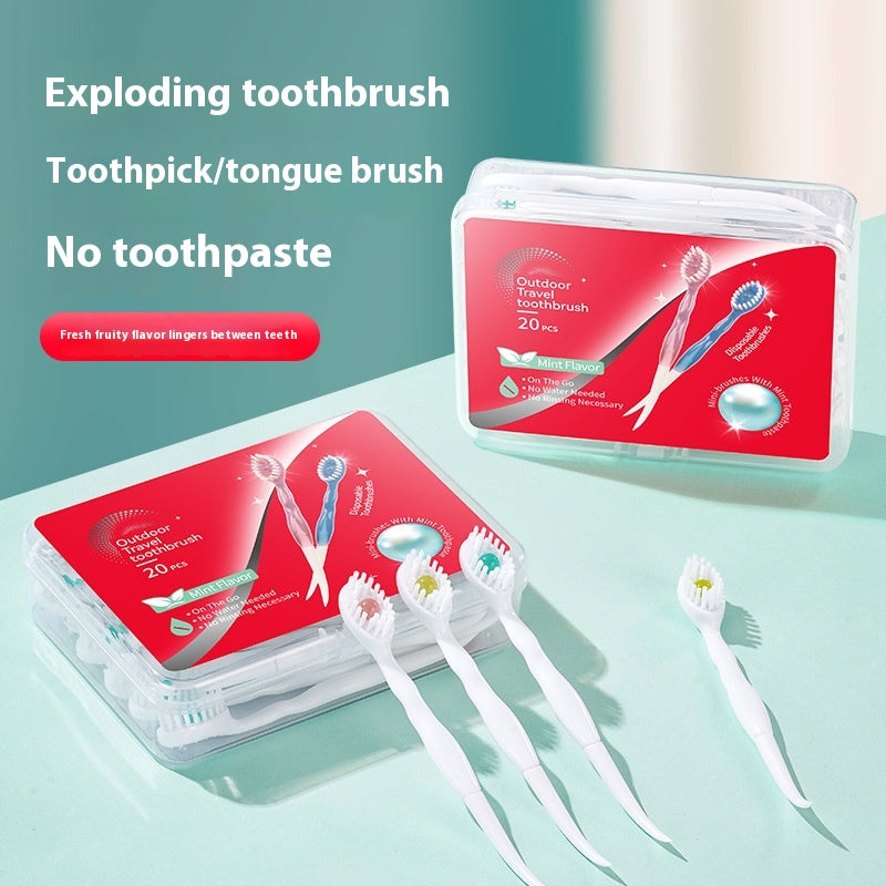Bead Toothbrush – Tragbare Einweg-Zahnbürsten · 20 Stück – Bild 6 | LuxeStyle