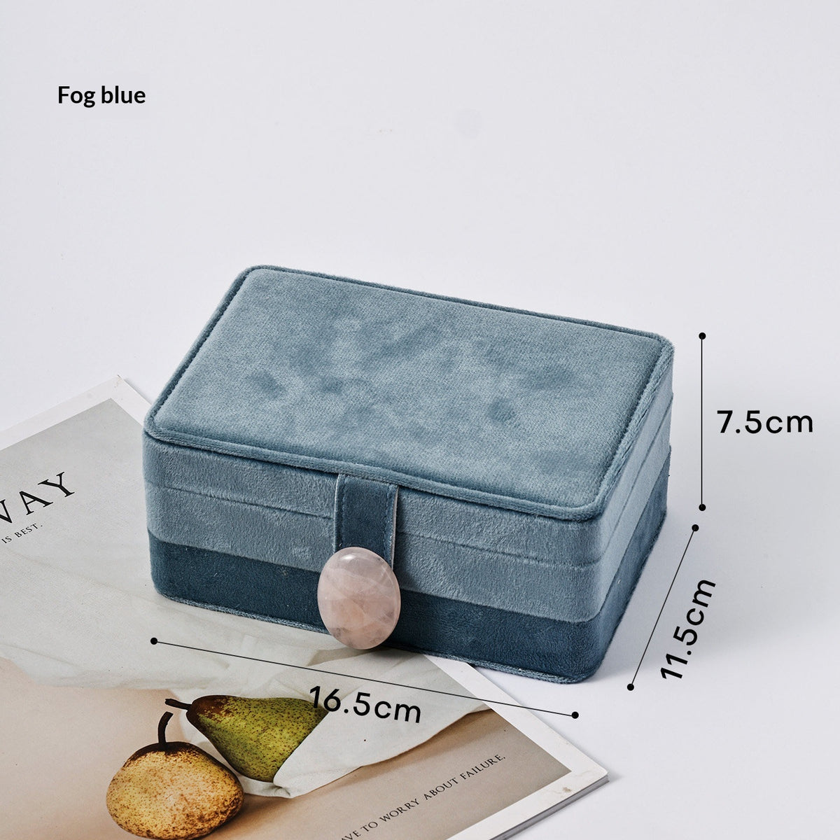 Samt Schmuckbox mit grosser Kapazität – Bild 8 | LuxeStyle