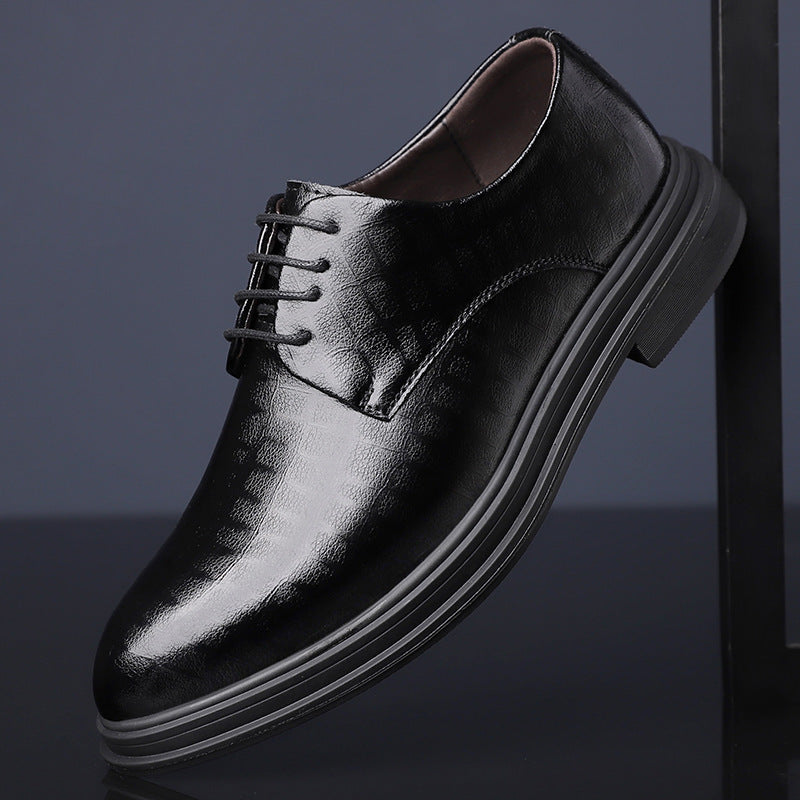 Business-Lederschuhe mit spitzer Zehe