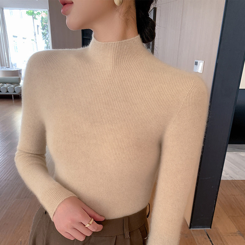 Eleganter Rollkragenpullover aus Wolle