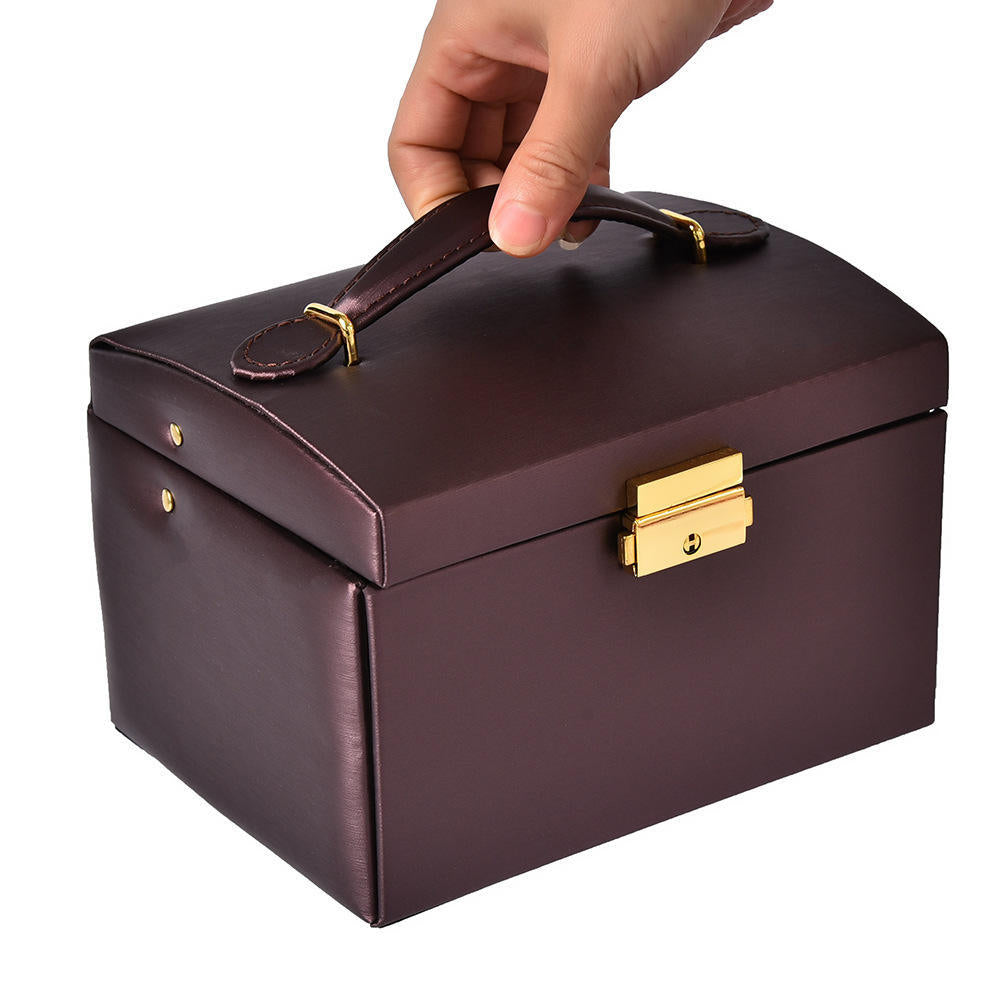Drei-Schichten Leder-Schmuckschatulle – Bild 4 | LuxeStyle