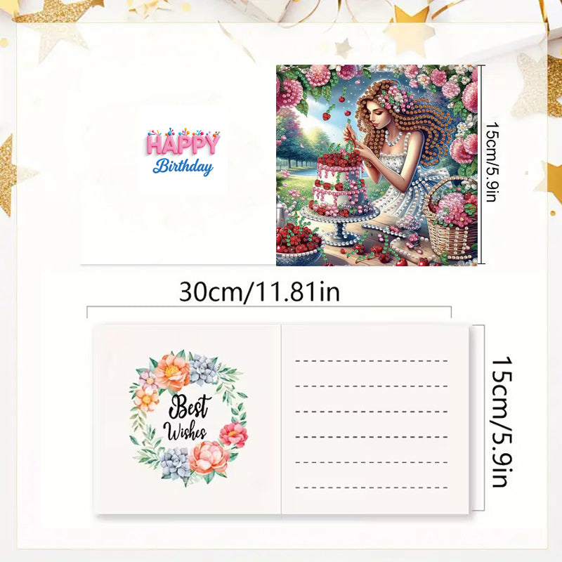 DIY Diamant Malerei Karte – Geburtstag, Fest, Handgefertigte Geschenke