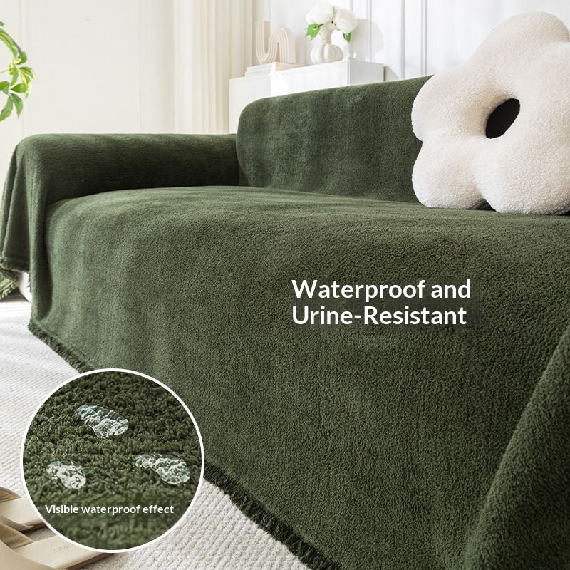 Wasserfester Sofaüberzug aus Fuzzy-Garn