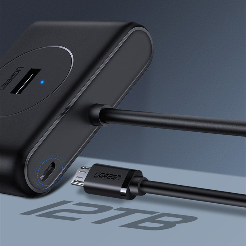 USB-Hub mit 4 Ports und Verlängerungskabel