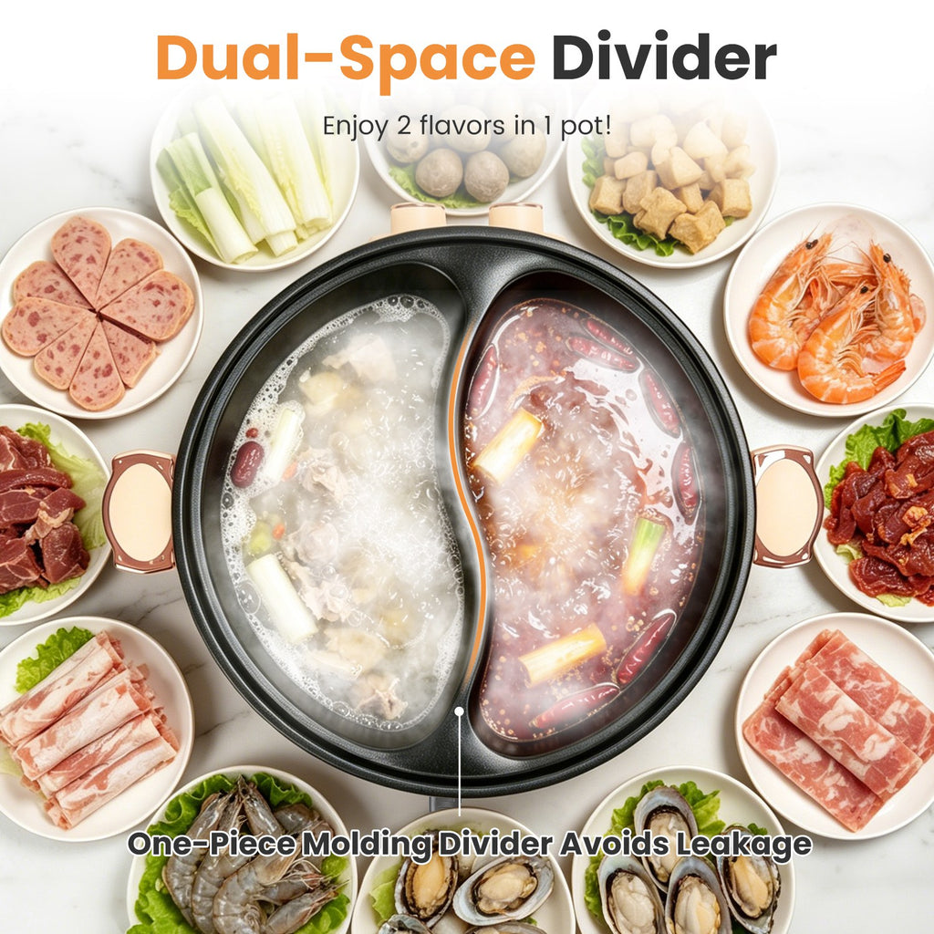 Elektrischer Hot Pot mit Teiler, 6L