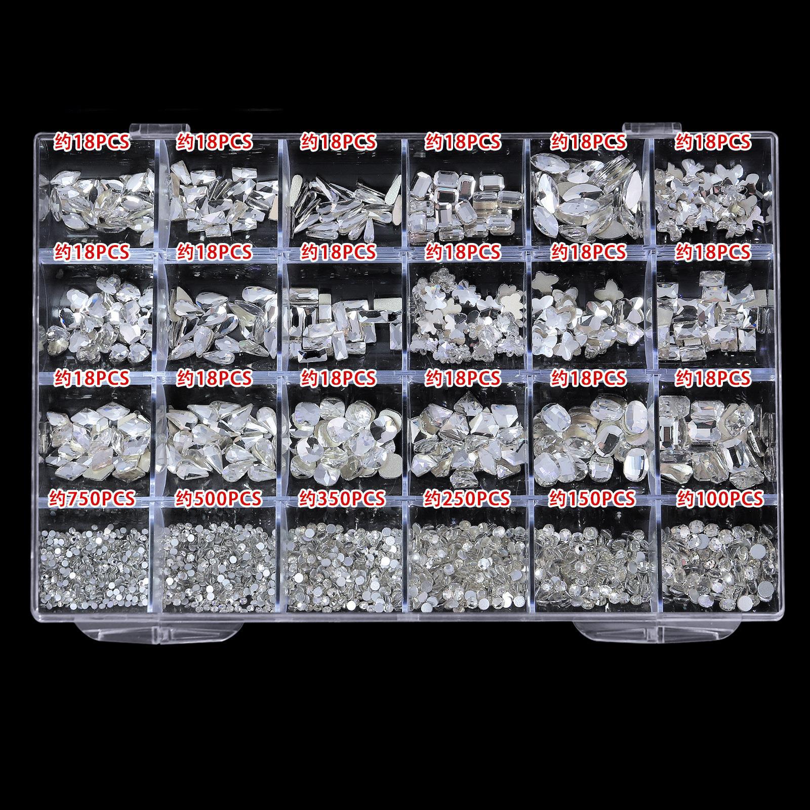 Maniküre Diamant-Schmuckset, 24 Fächer