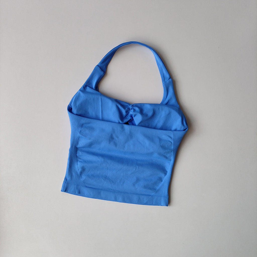 Yoga-Tanktop mit Neckholder und eckigem Ausschnitt – Bild 3 | LuxeStyle