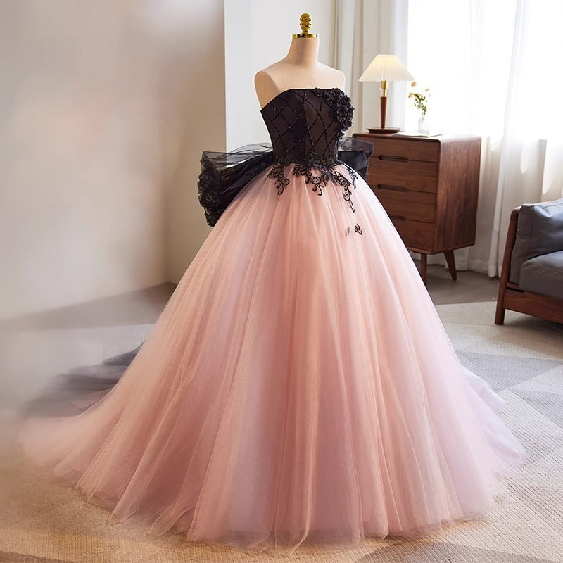 Abendkleid mit hoher Taille und voluminösem Rock – Bild 5 | LuxeStyle