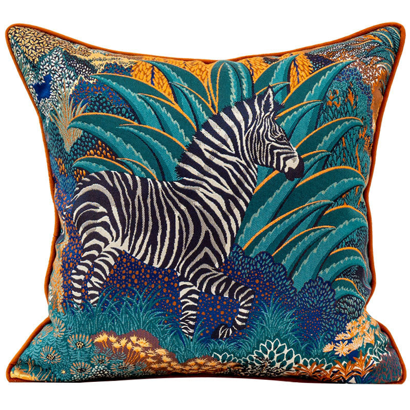 Zebra Jacquard Kissenhülle – Bild 6 | LuxeStyle