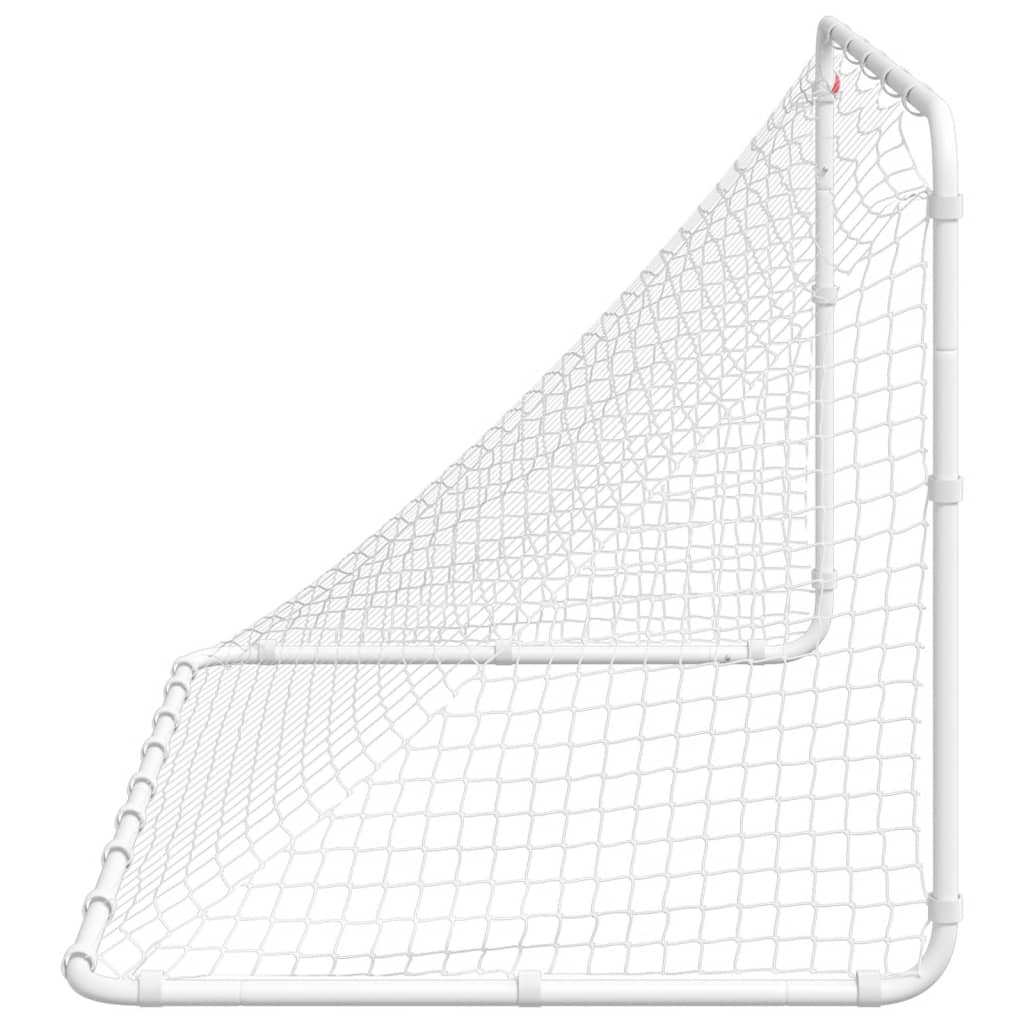 Fussballtor 122 x 81 cm Stahl Weiss