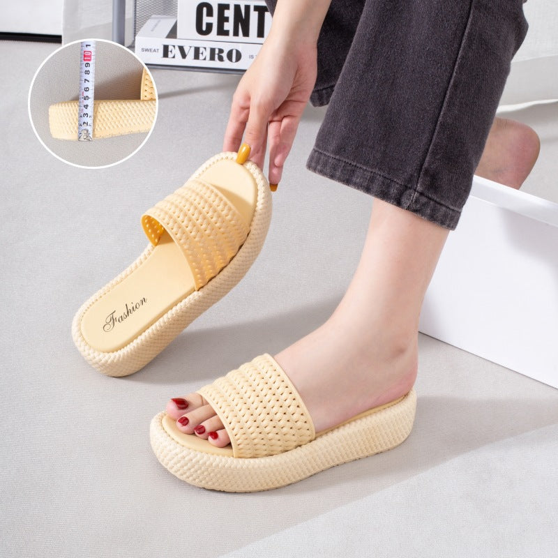 Espadrille Sandalen mit Plateau