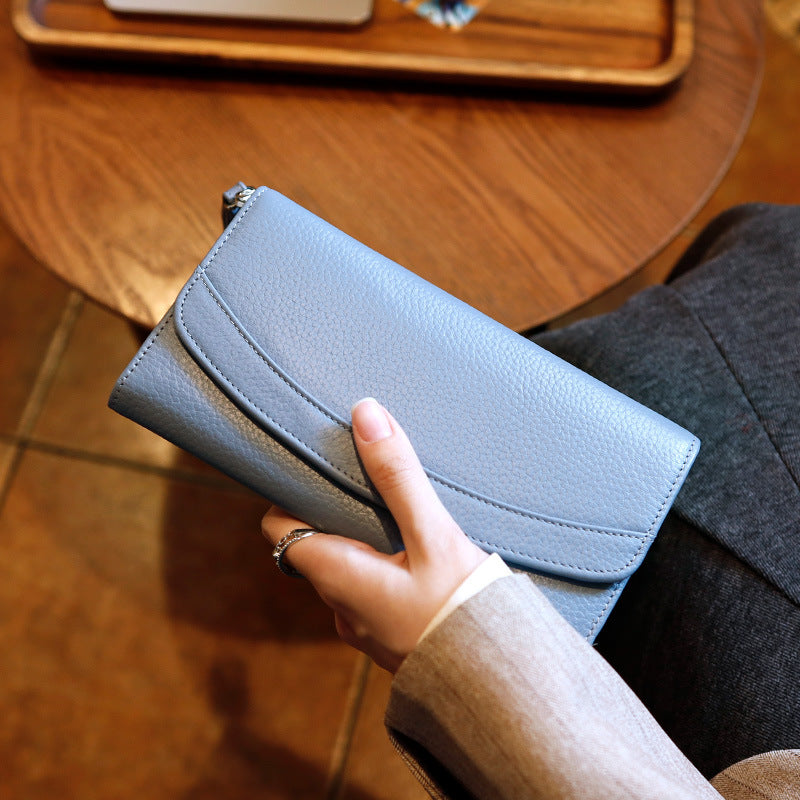 Handtasche aus echtem Leder – Clutch – Bild 9 | LuxeStyle