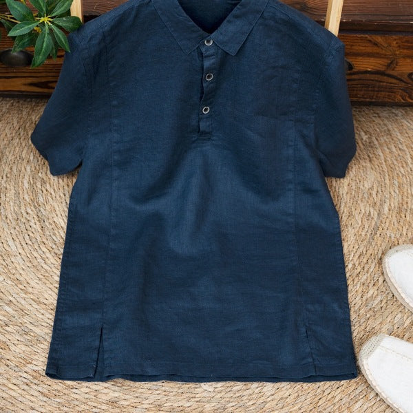 Leichter Sommer-Shirt aus Leinen
