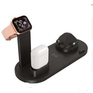 Ladestation mit 3-in-1-Anschluss und Wireless Charging