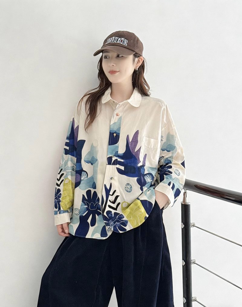 Locker geschnittener Cardigan mit Geometermuster – Bild 3 | LuxeStyle