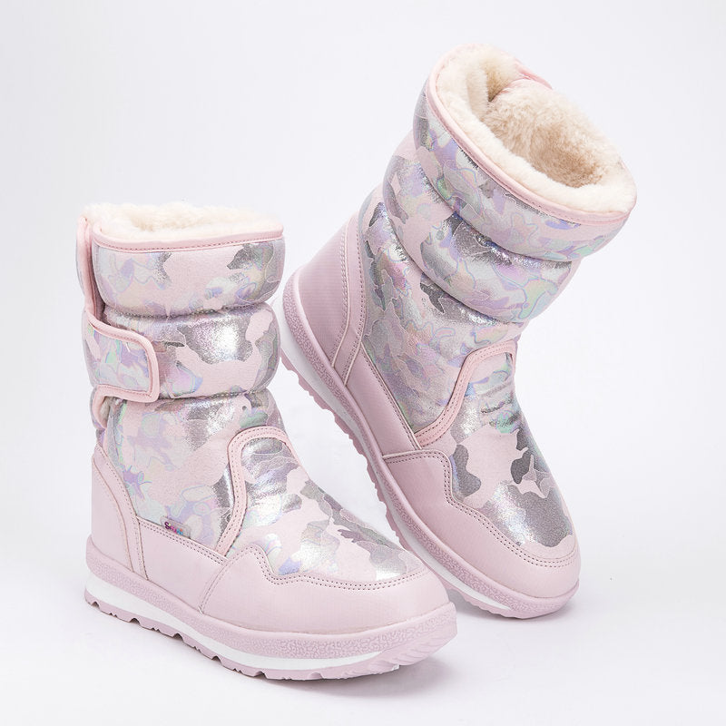 Gefütterte, wasserdichte Winterstiefel für Kinder – Bild 2 | LuxeStyle