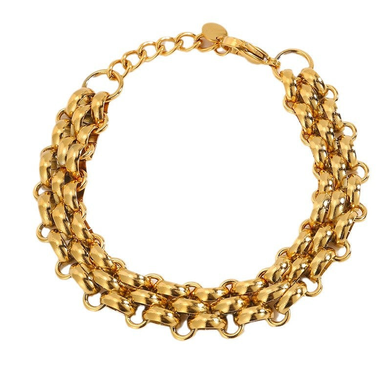 Edelstahl Armband mit Kreisen – Bild 2 | LuxeStyle