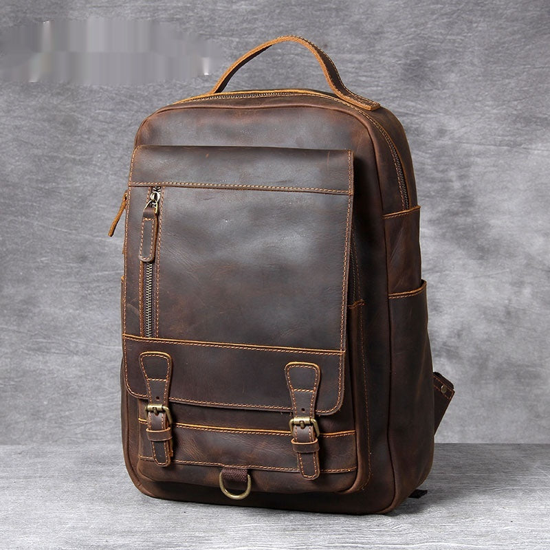 Retro Crazy Horse Lederrucksack