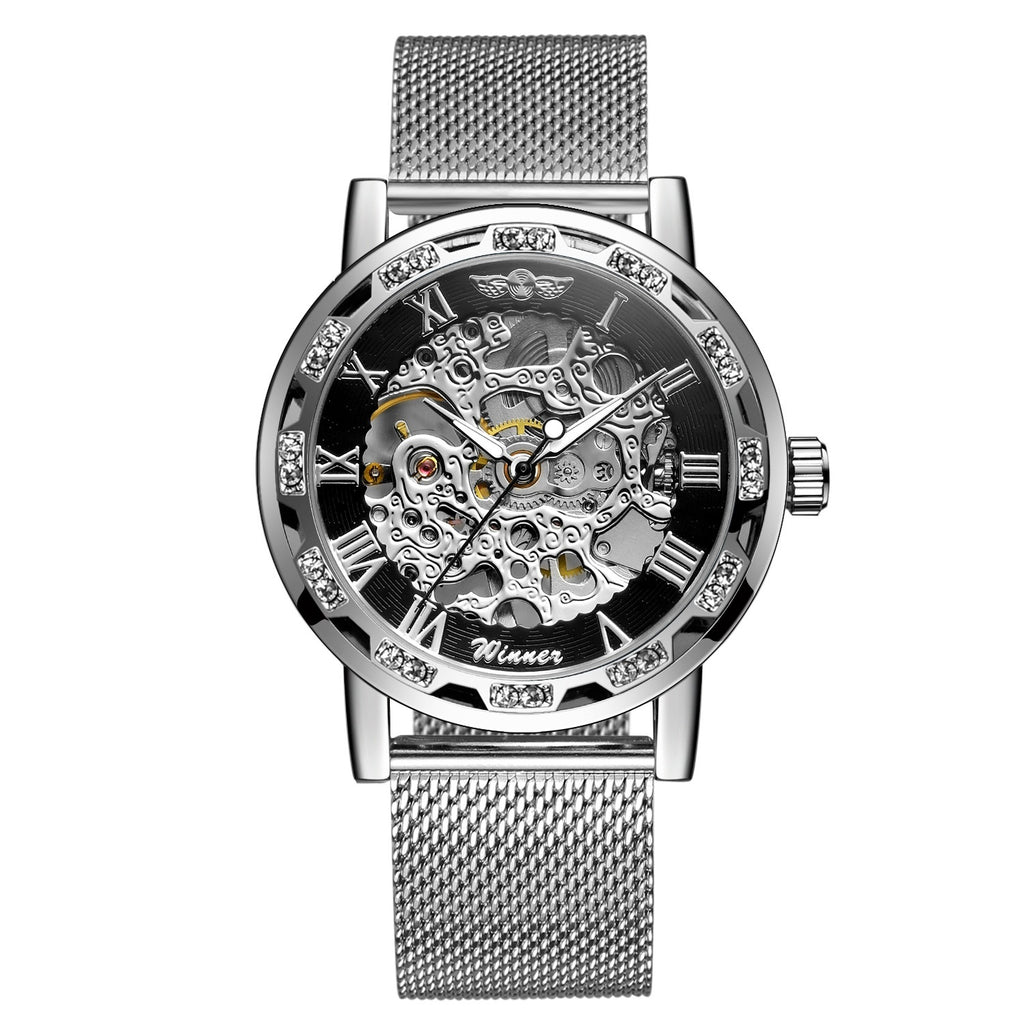Herren-Mechanik-Armbanduhr
