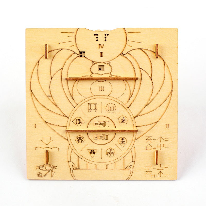 Pyramiden-Holzbox mit Entschlüsselungs-Puzzle – Bild 2 | LuxeStyle