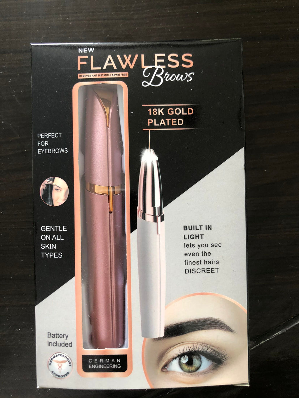 Mini Augenbrauen Trimmerstift mit LED-Licht