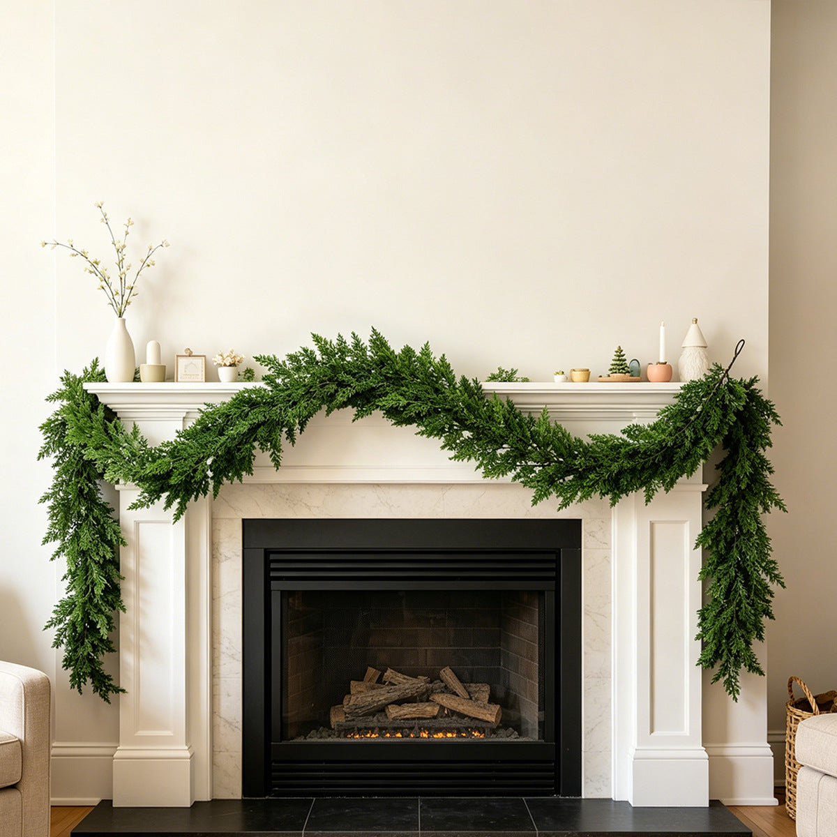 Weihnachtskranz aus Kiefernnadeln 50 cm – Bild 3 | LuxeStyle