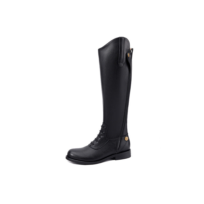 Damenstiefel mit Klotzhacke aus Nappaleder