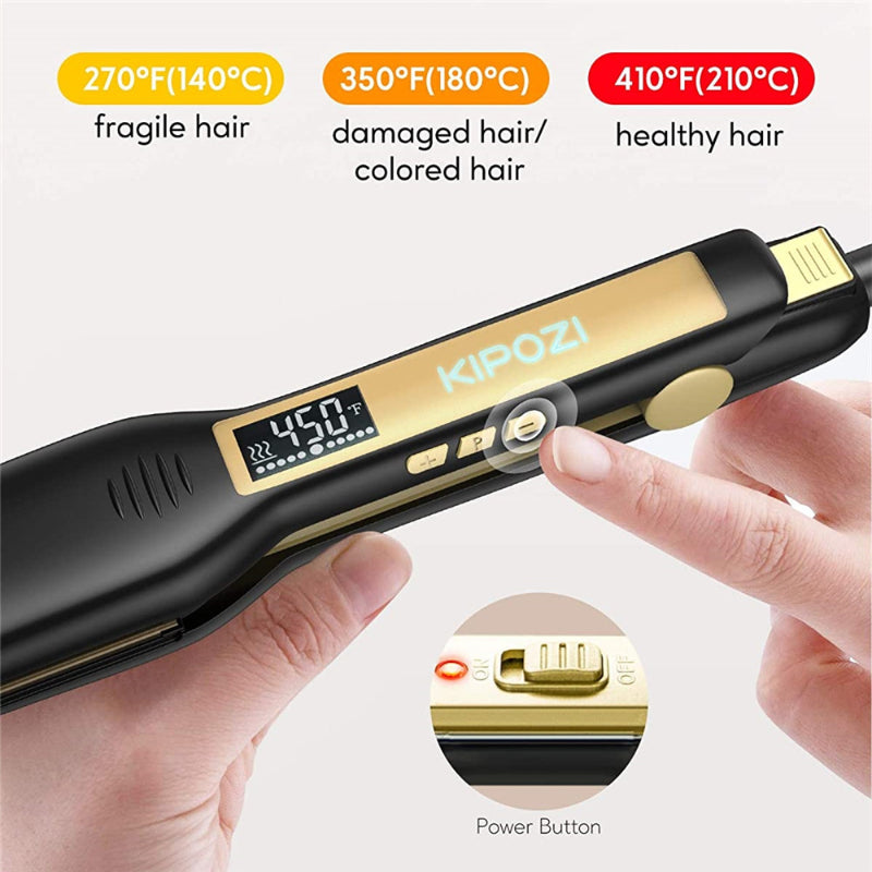 Profi Titanium Glätteisen für Bob-Frisuren – Ansicht 2