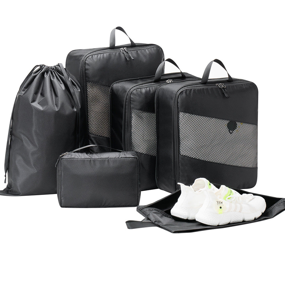 Reise-Organizer-Set mit Rautenmuster, 6-teilig – Bild 3 | LuxeStyle