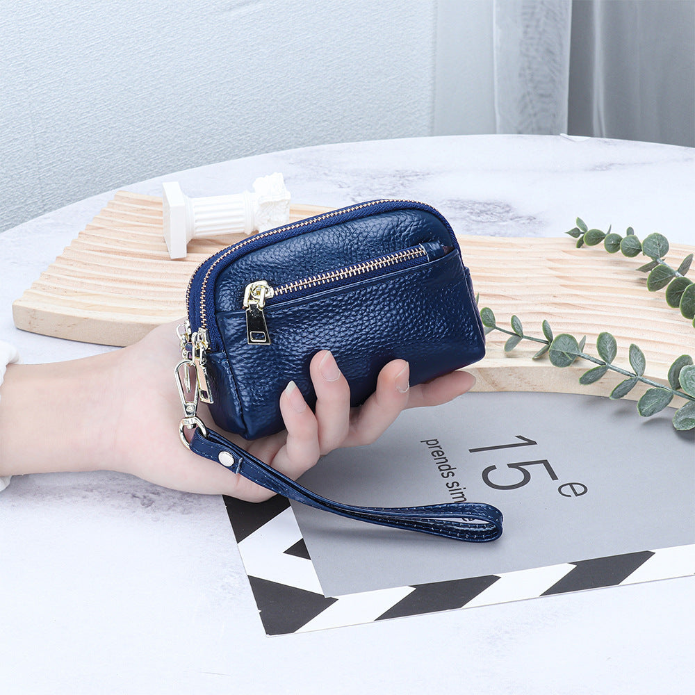 Mini-Portemonnaie aus Vollnarbenleder – Bild 2 | LuxeStyle