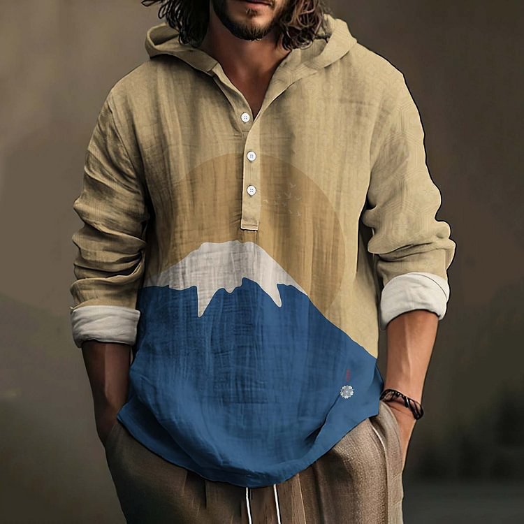 Herren Kapuzenpullover mit Knöpfen – Bild 10 | LuxeStyle