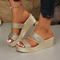 Keile Sandalen mit dicker Sohle