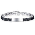 Edelstahl Armband mit bunten Zirkonia
