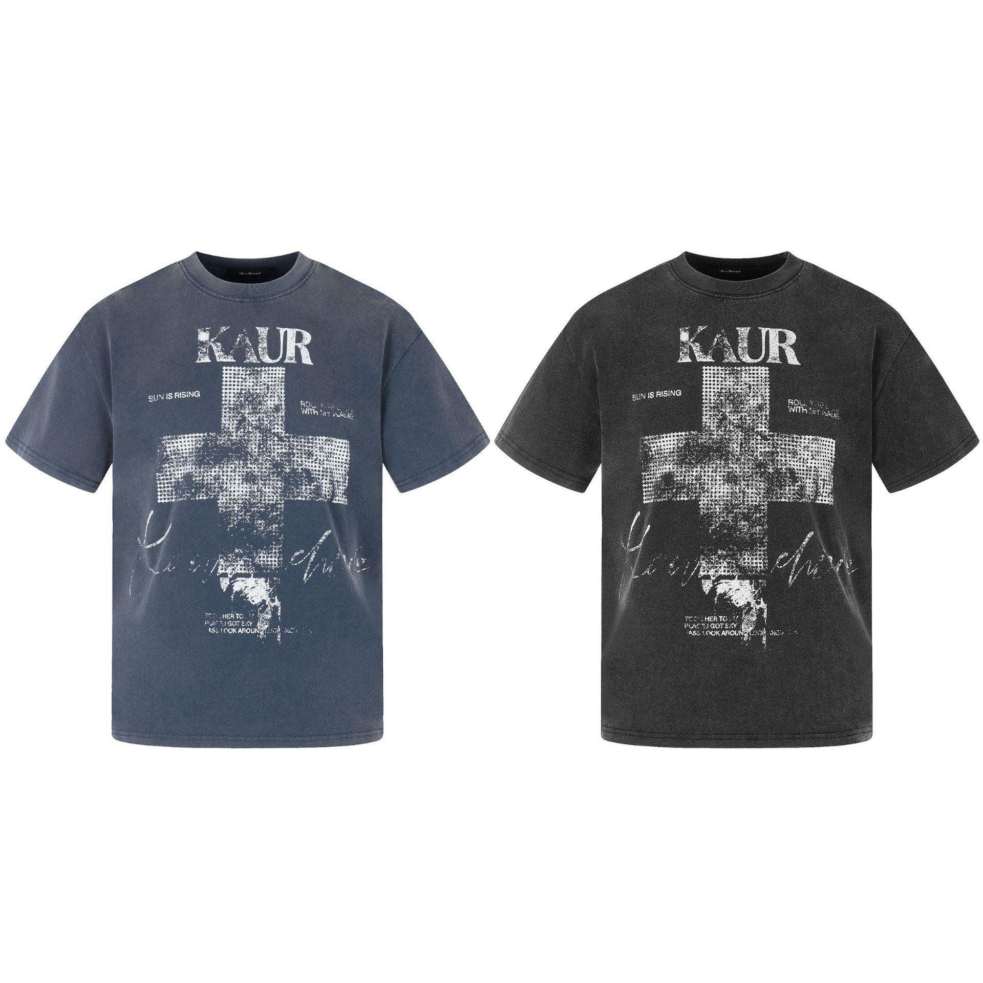 Trendiges Langarmshirt mit Kreuzmuster