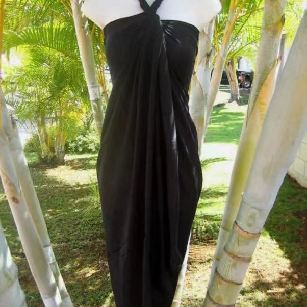 Schwarze & weisse Chiffon-Rock – Bild 2 | LuxeStyle