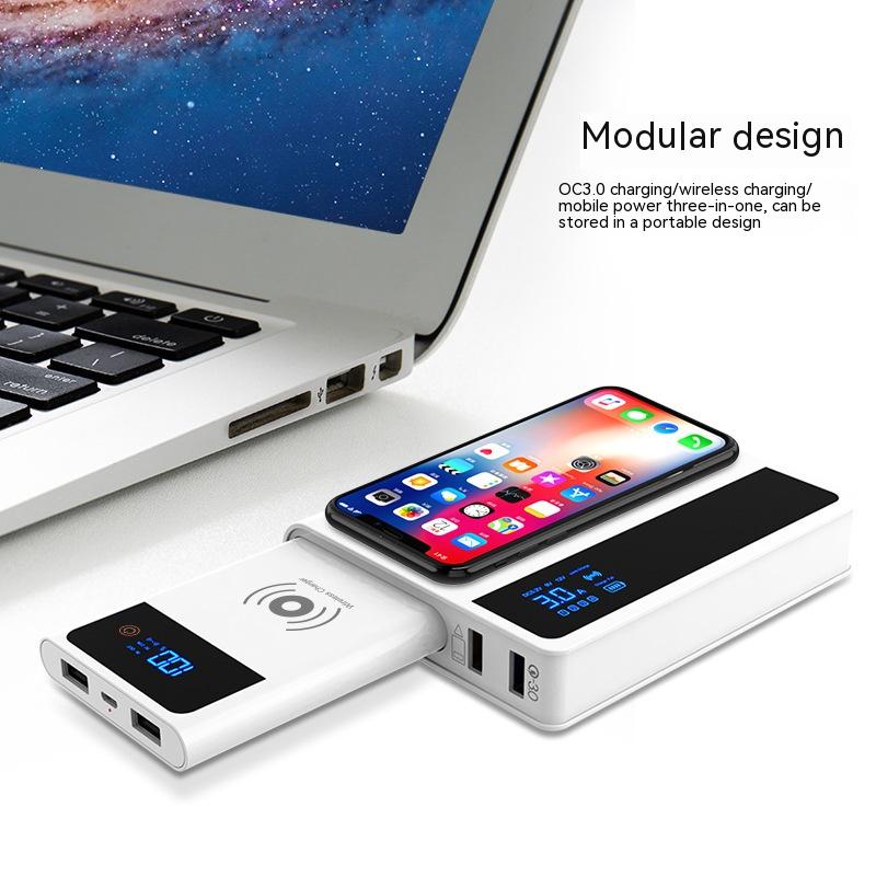 Kabellose 3-in-1 Powerbank mit Schnellladefunktion