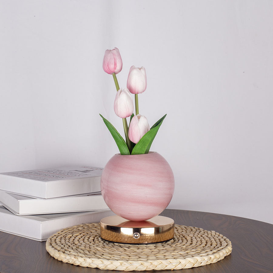 LED Tulpen-Planet Nachtlicht für Tisch | LuxeStyle