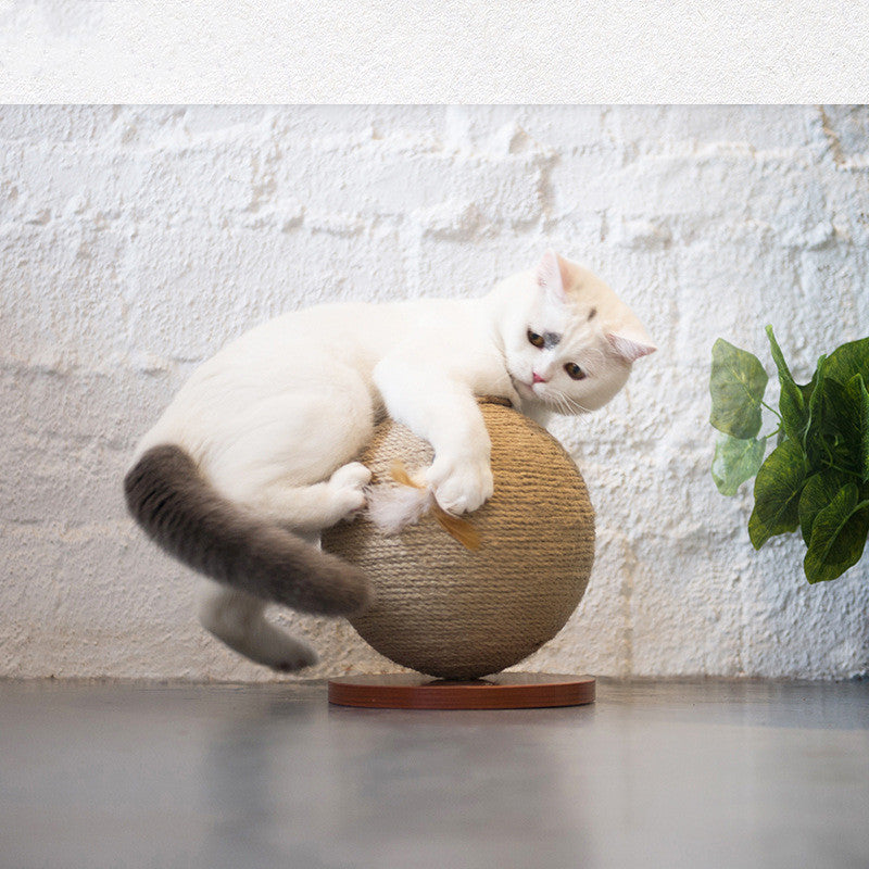 Hanfseil-Spielball für Katzen