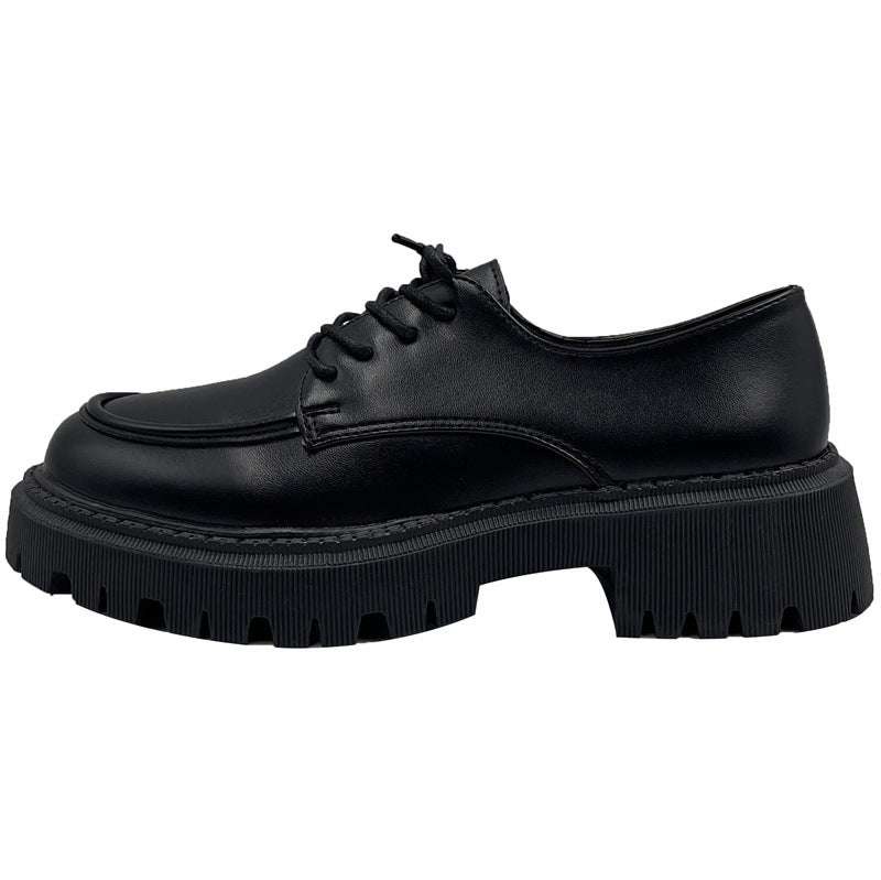 Schwarze Lederschuhe für Frauen