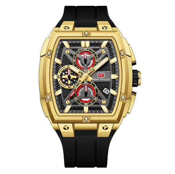 Herren-Armbanduhr mit Spiegel-Finish