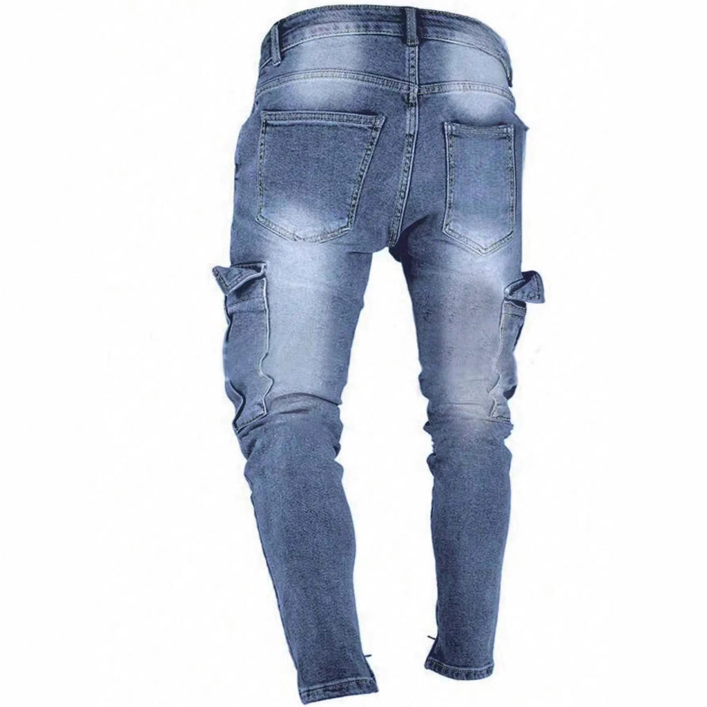 Leopard-Muster Jeans