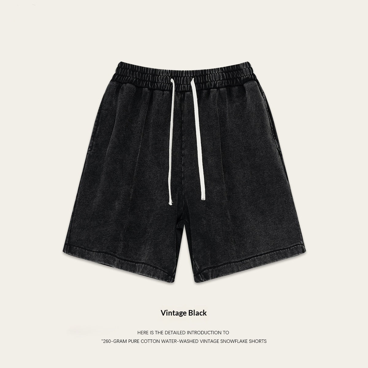 Retro Capri Shorts mit Schneeflocken-Textur