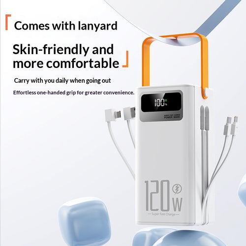 120W Fast-Charging Power Bank mit Digitalanzeige