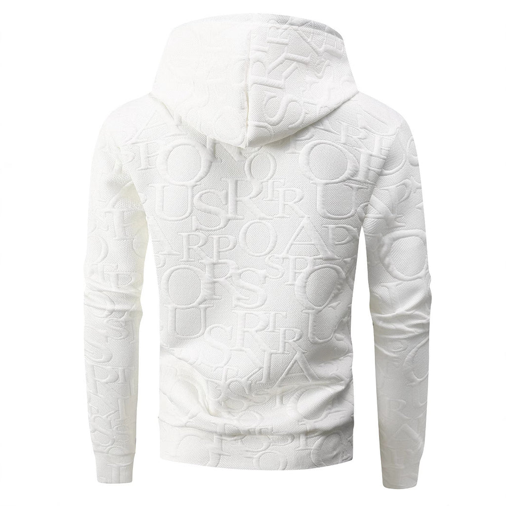 Kariertes Jacquard Hoodie für Paare