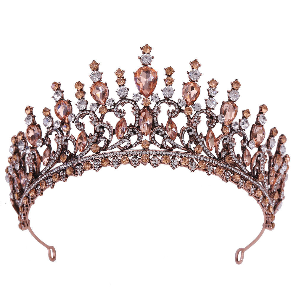 Barocke Kristall-Tiara für Hochzeiten